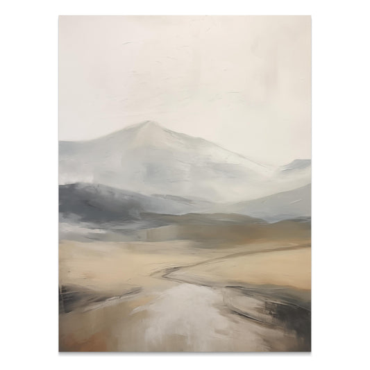 Premium Poster of Serene Mountain Landscape Art Print for Modern Home Posters