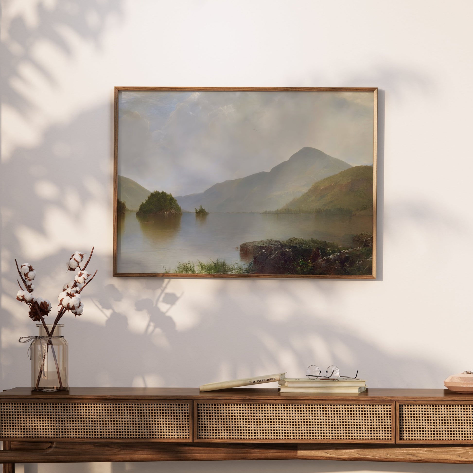 Premium Poster of Serene Mountain Landscape Lake View Beautiful Posters