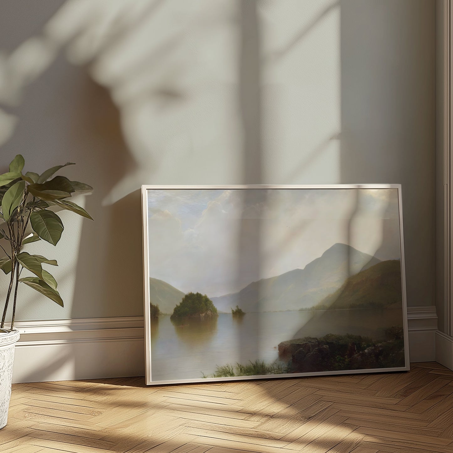 Premium Poster of Serene Mountain Landscape Lake View Beautiful Posters