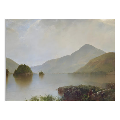 Premium Poster of Serene Mountain Landscape Lake View Beautiful Posters