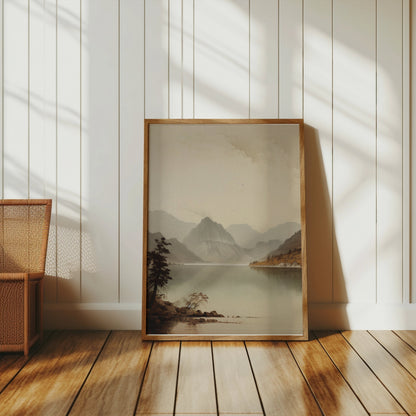Premium Poster of Serene Mountain Landscape with Tranquil Lake Posters
