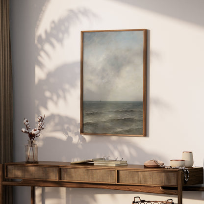 Premium Poster of Serene Ocean Horizon with Gentle Waves Art Posters