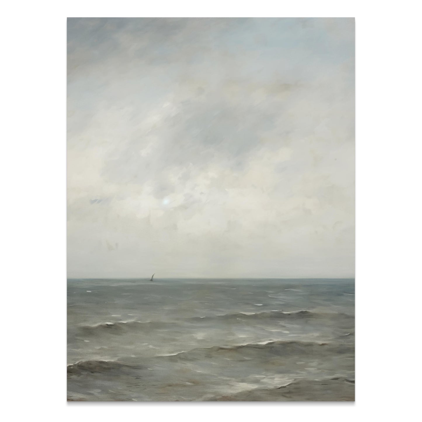 Premium Poster of Serene Ocean Horizon with Gentle Waves Art Posters