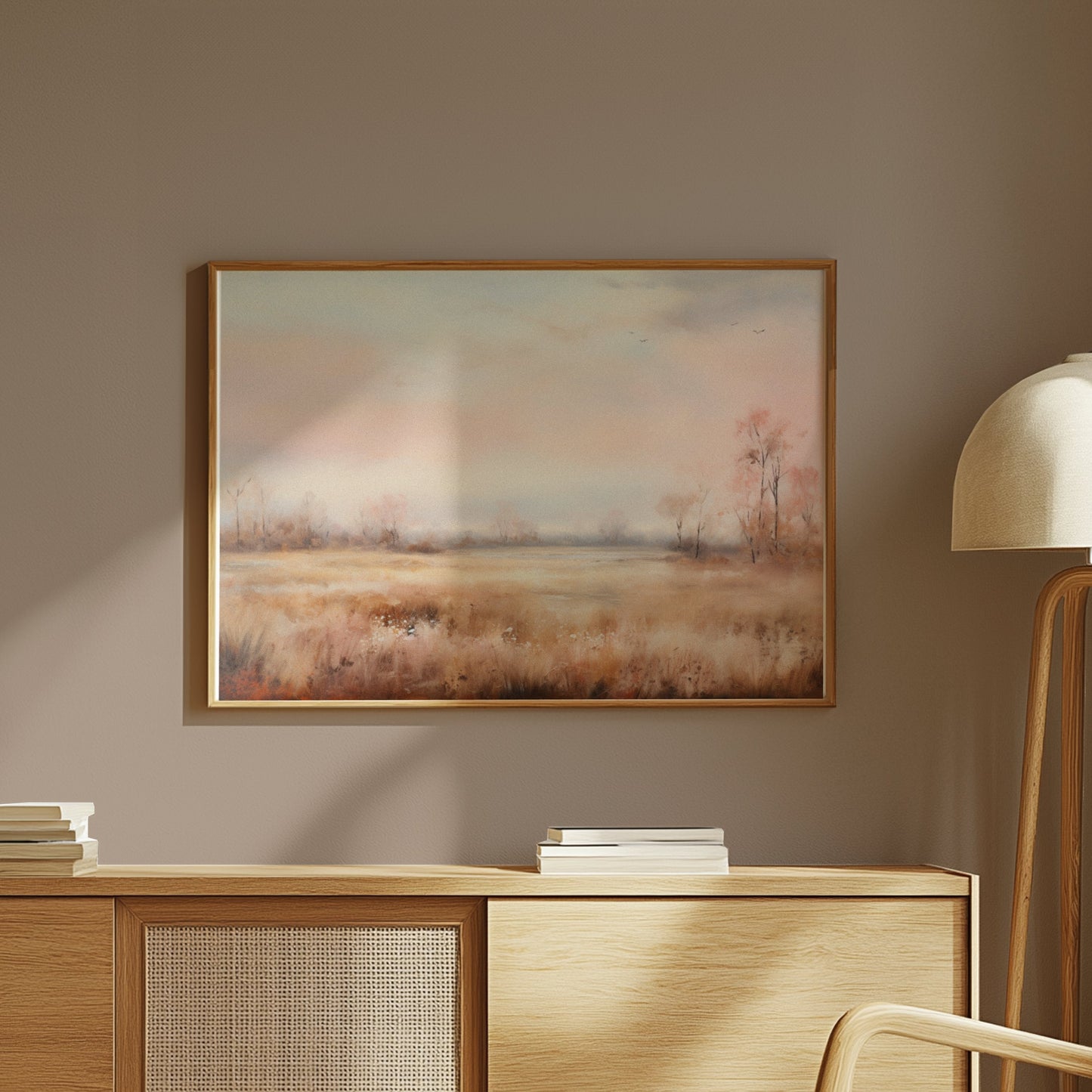 Premium Poster of Serene Pastel Hues Scenic Nature Landscape Art Posters