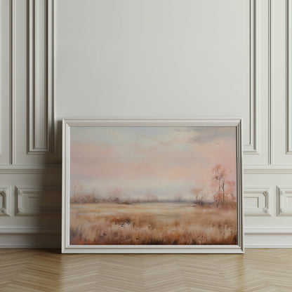 Premium Poster of Serene Pastel Hues Scenic Nature Landscape Art Posters
