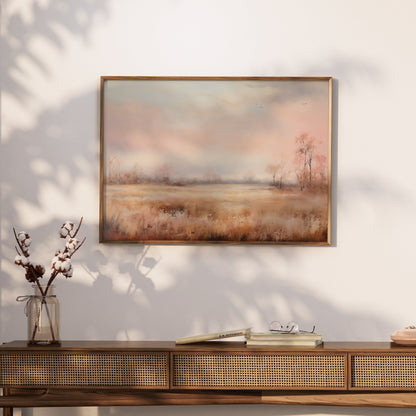 Premium Poster of Serene Pastel Hues Scenic Nature Landscape Art Posters