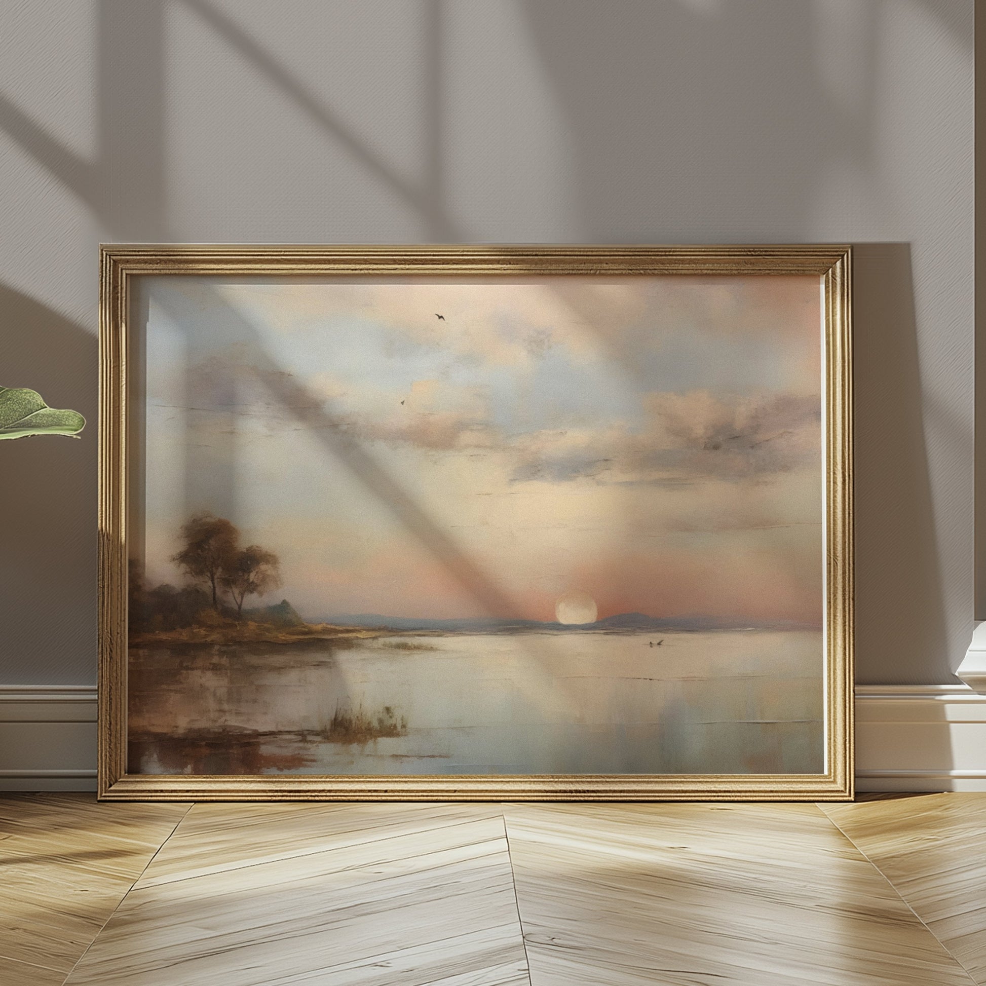 Premium Poster of Serene Sunset by Calm Waters Landscape Posters