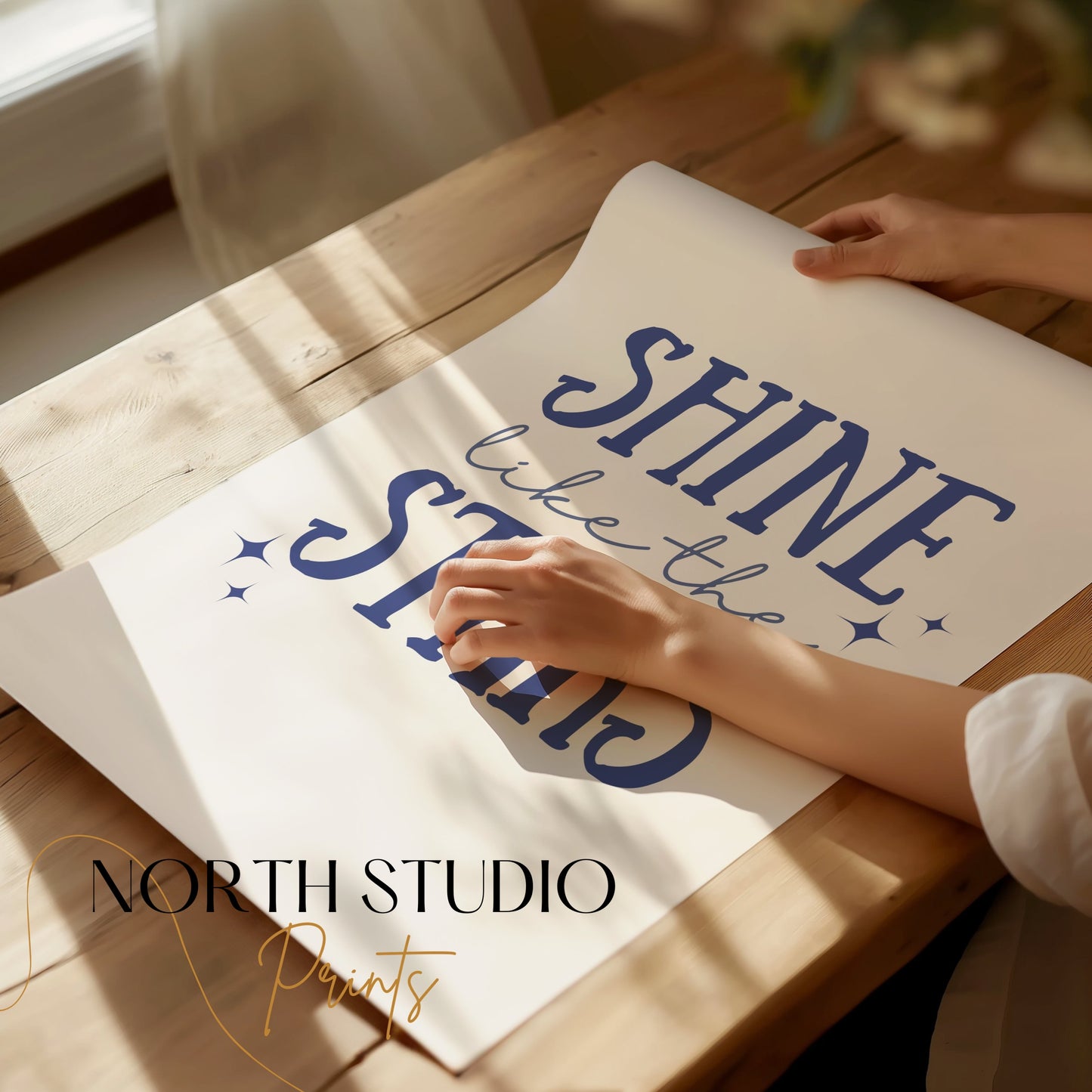 Premium Poster of Shine Like The Stars Motivational Quote Posters