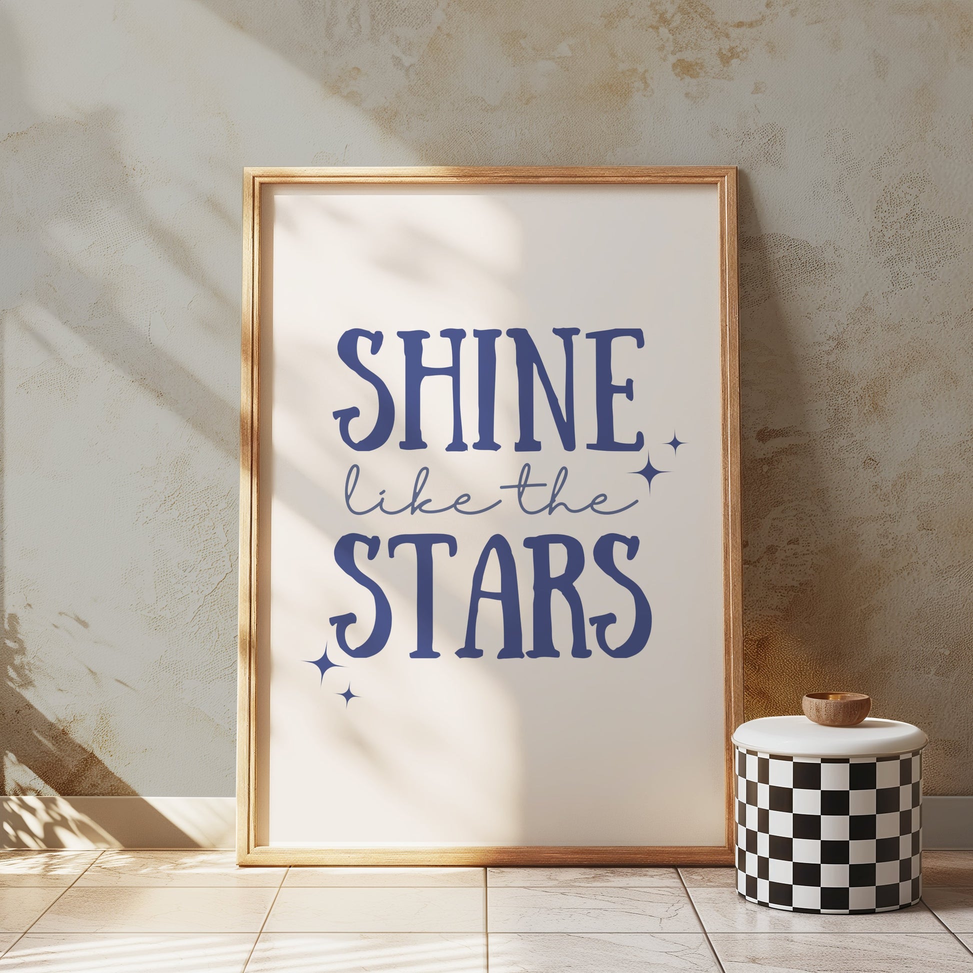 Premium Poster of Shine Like The Stars Motivational Quote Posters