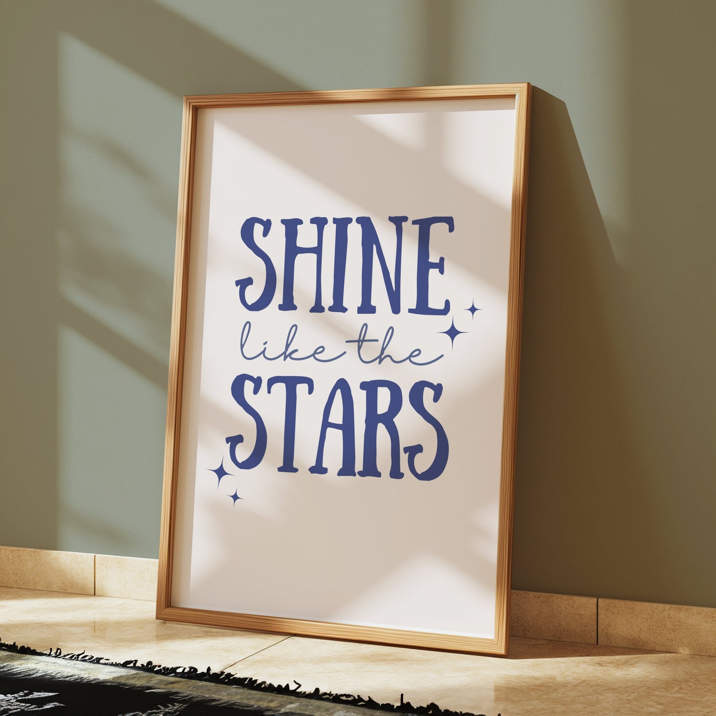 Premium Poster of Shine Like The Stars Motivational Quote Posters