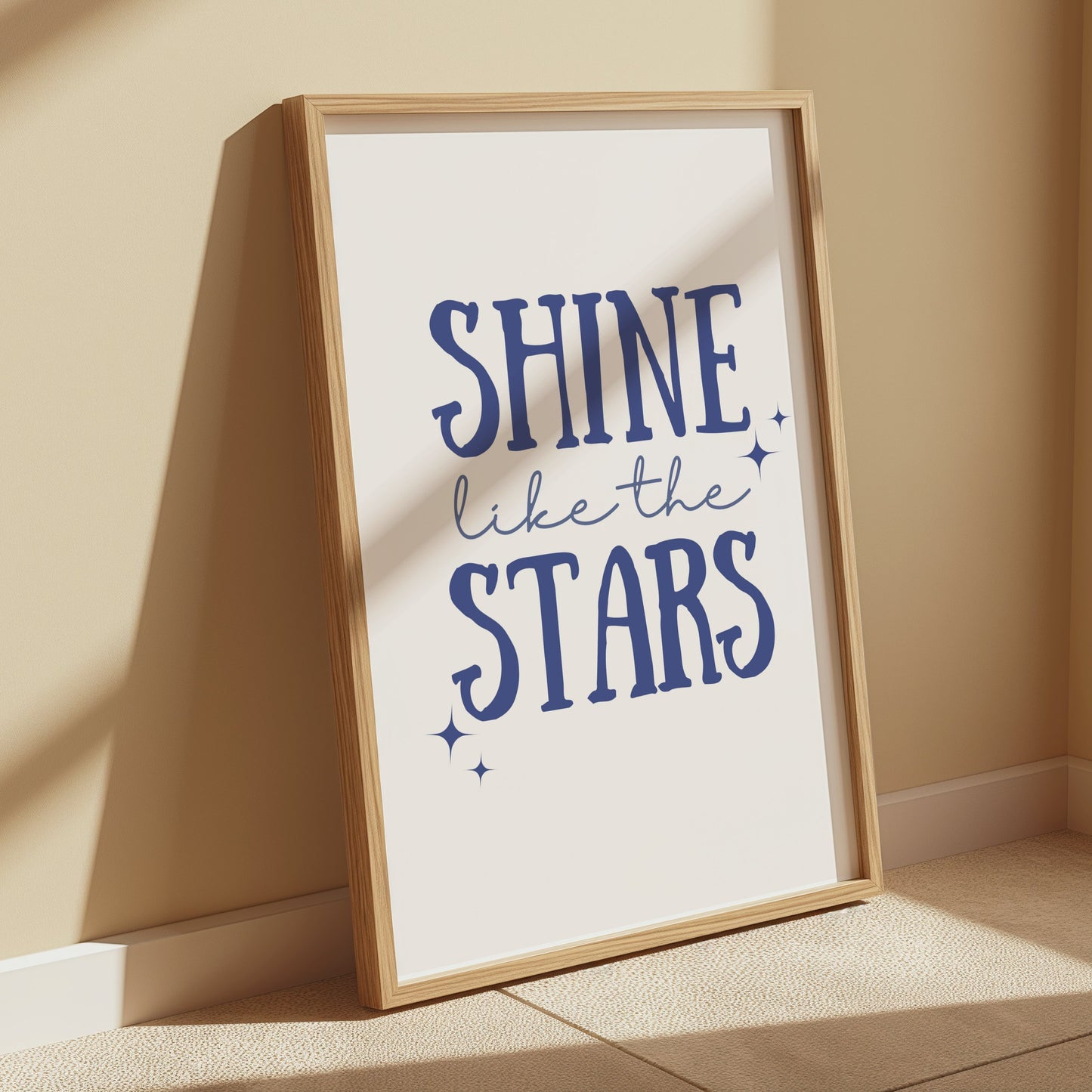 Premium Poster of Shine Like The Stars Motivational Quote Posters