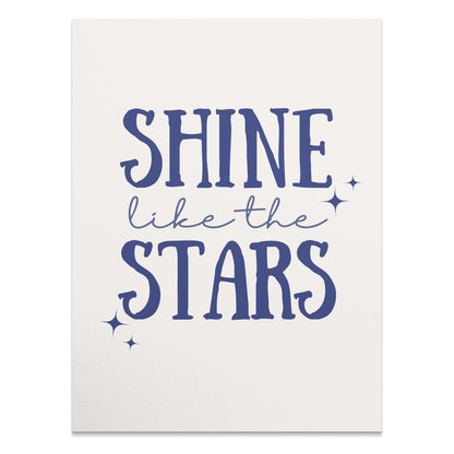 Premium Poster of Shine Like The Stars Motivational Quote Posters
