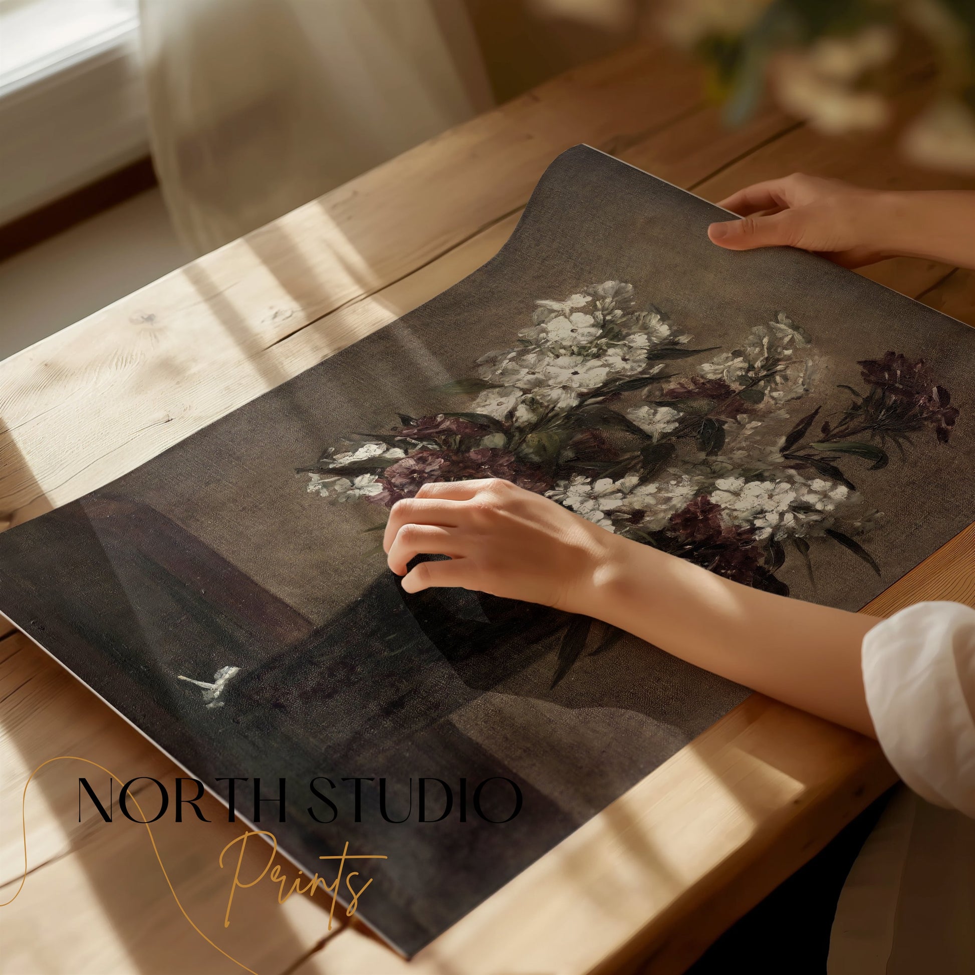 Premium Poster of Still Life Floral Bouquet in Vase Art Print Posters