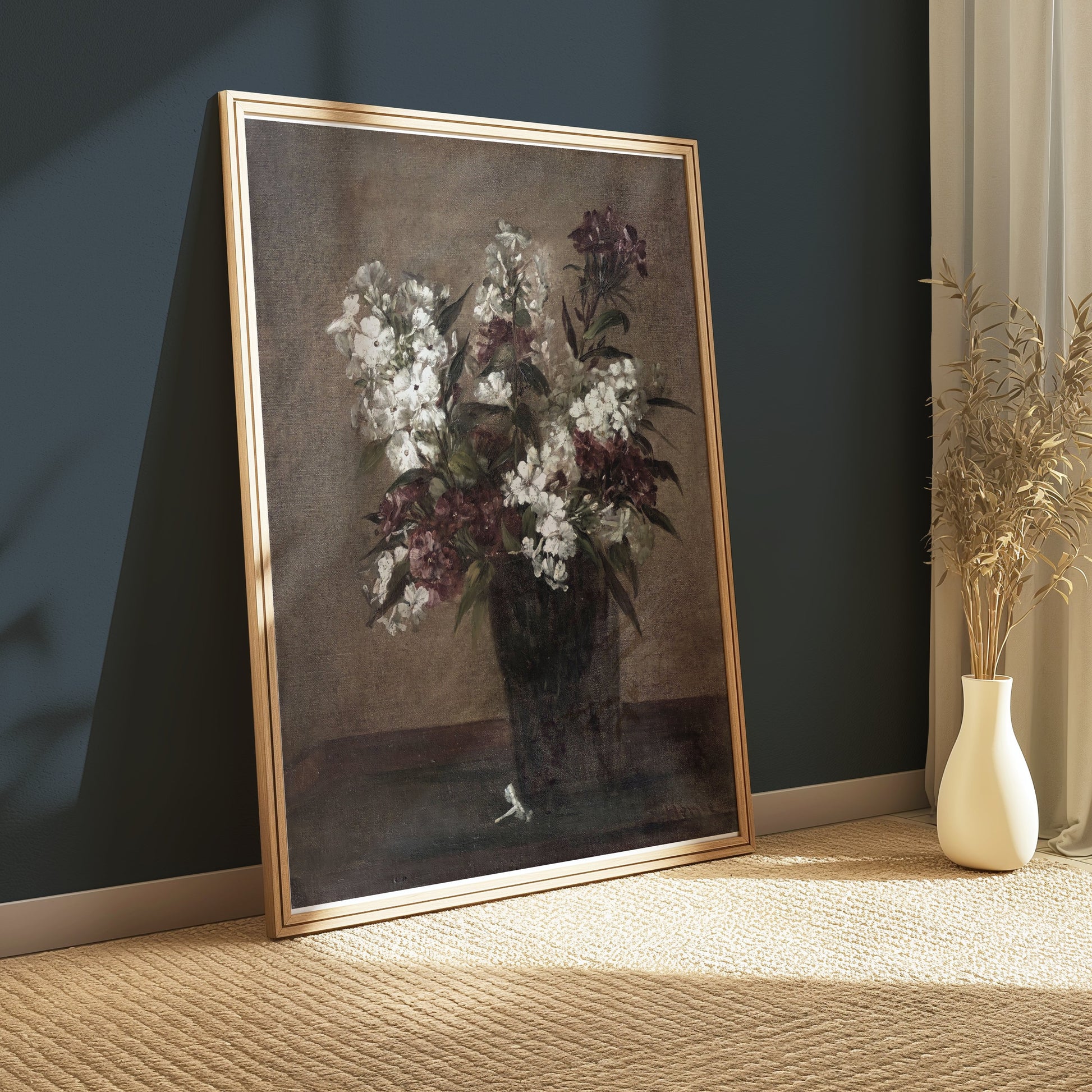 Premium Poster of Still Life Floral Bouquet in Vase Art Print Posters