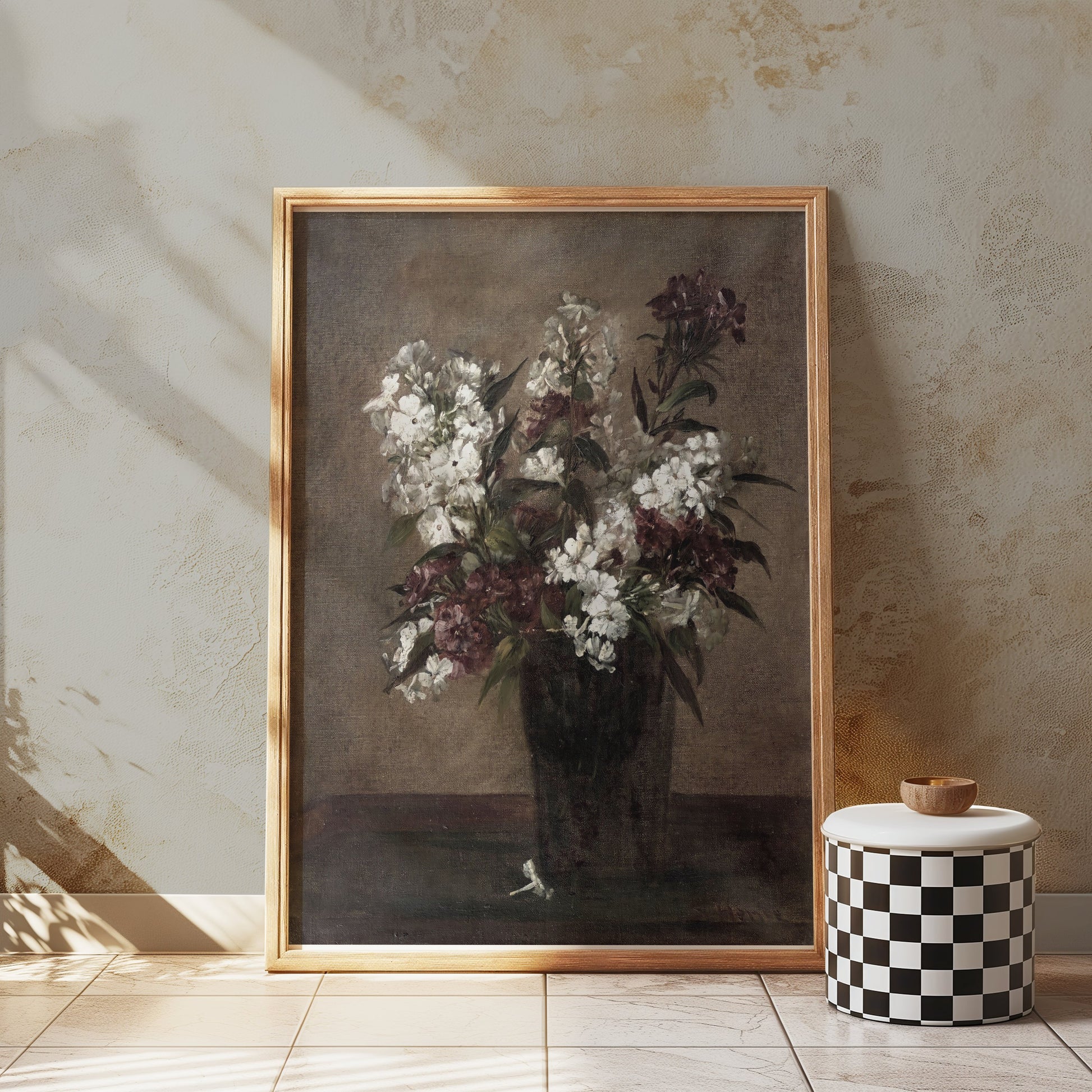 Premium Poster of Still Life Floral Bouquet in Vase Art Print Posters