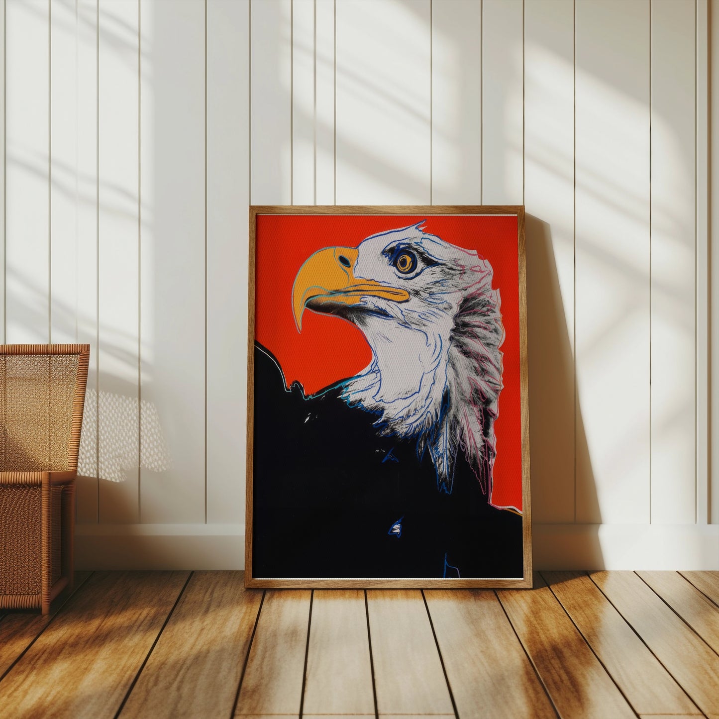 Premium Poster of Striking Bald Eagle Illustration Art for Home Posters