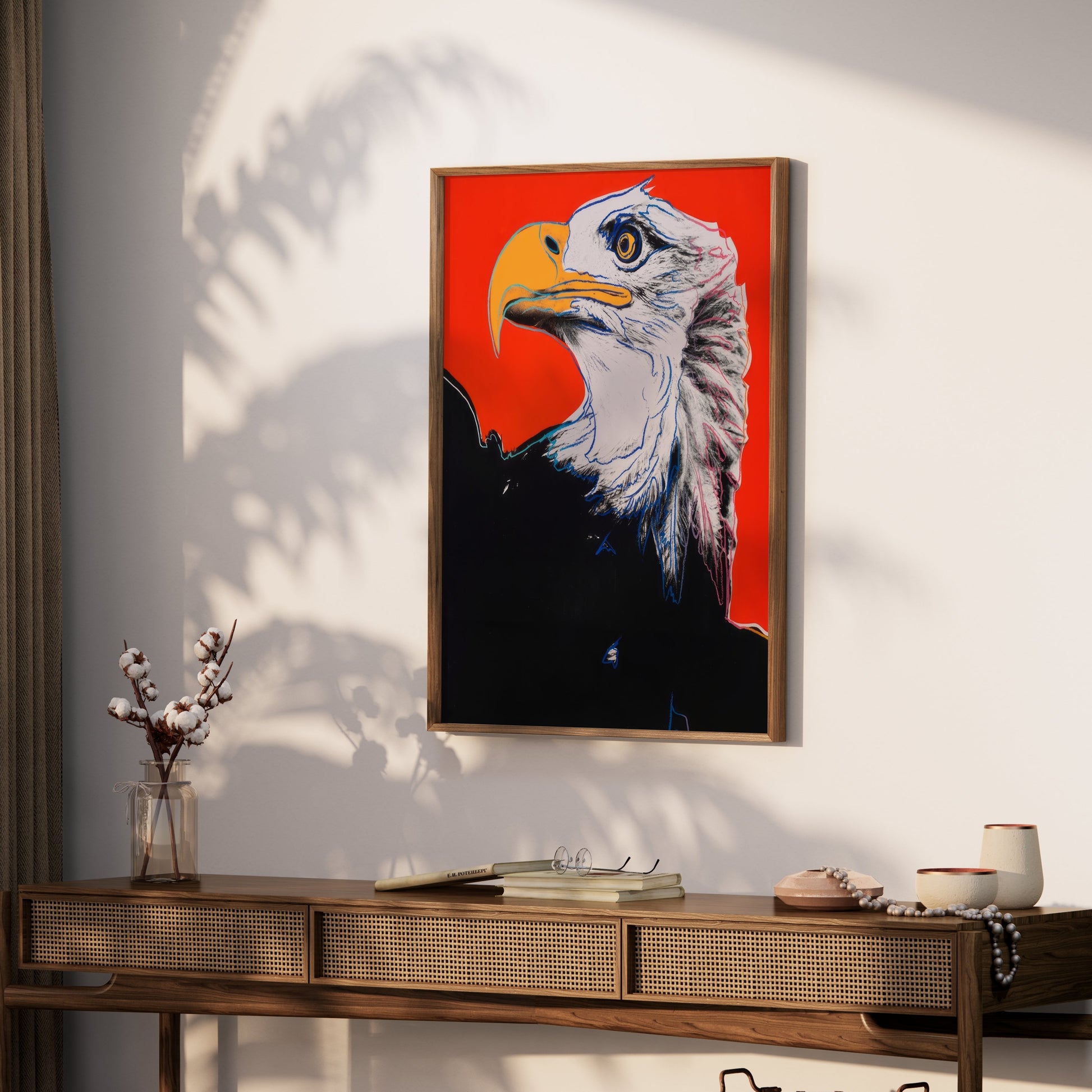 Premium Poster of Striking Bald Eagle Illustration Art for Home Posters