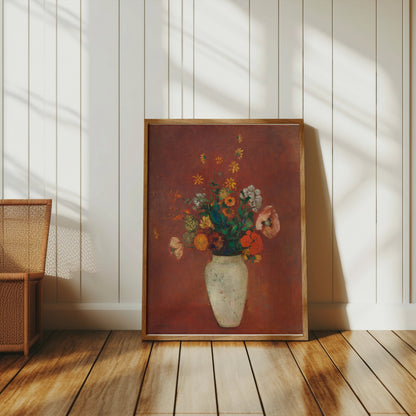 Premium Poster of Stunning Artistic Floral Vase with Vibrant Colors Posters