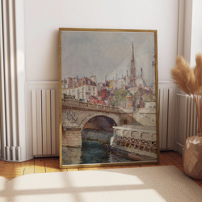 Premium Poster of Stunning Bridge and Cityscape Art Print Posters