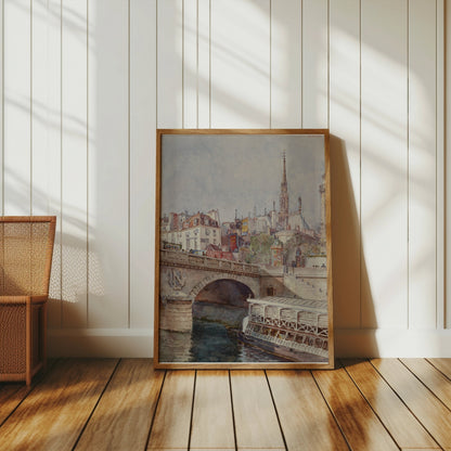 Premium Poster of Stunning Bridge and Cityscape Art Print Posters