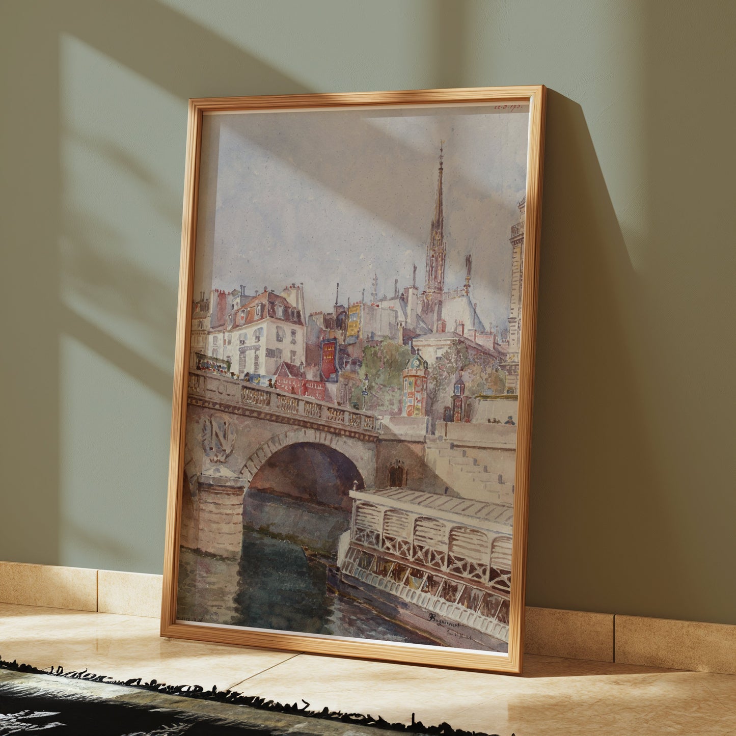 Premium Poster of Stunning Bridge and Cityscape Art Print Posters