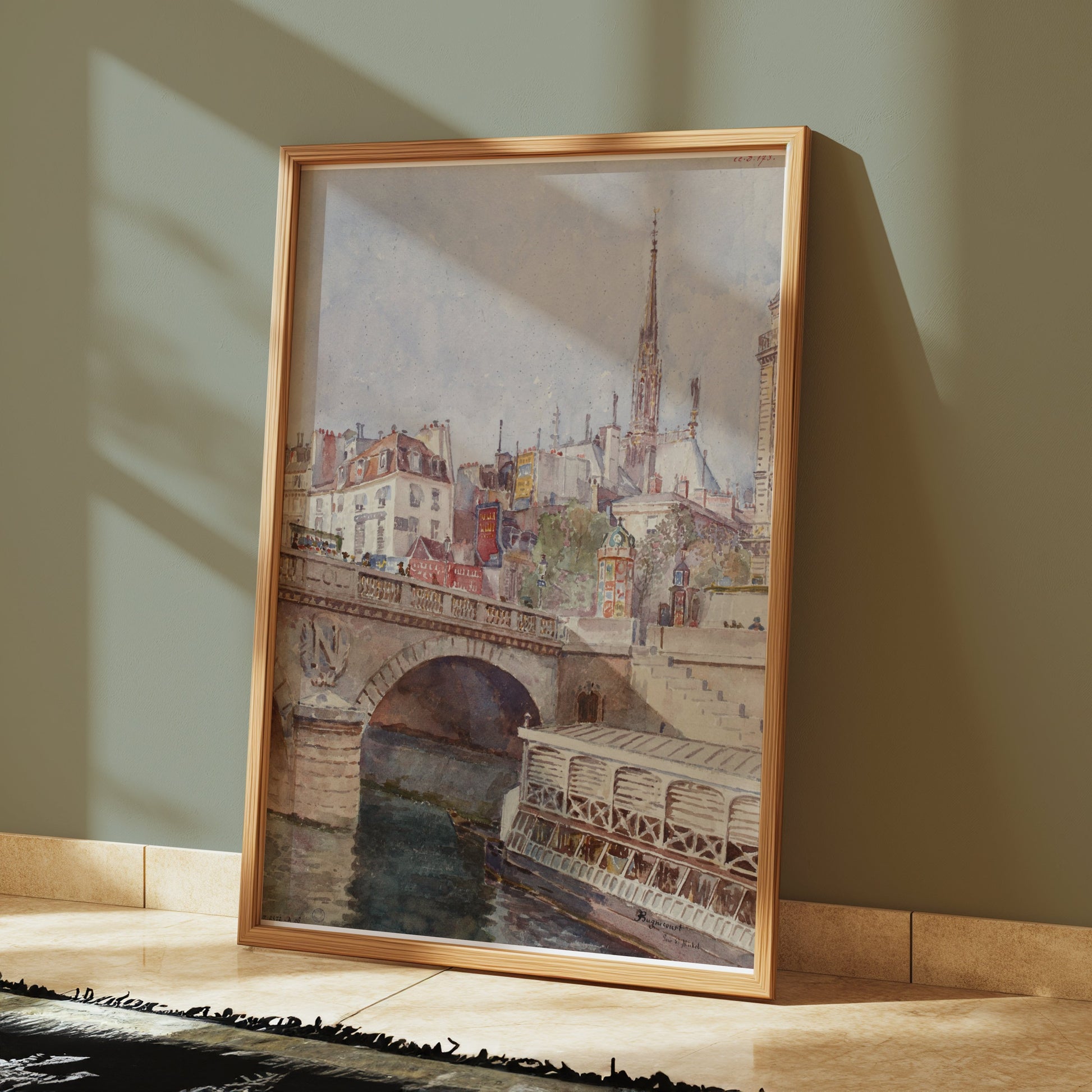 Premium Poster of Stunning Bridge and Cityscape Art Print Posters