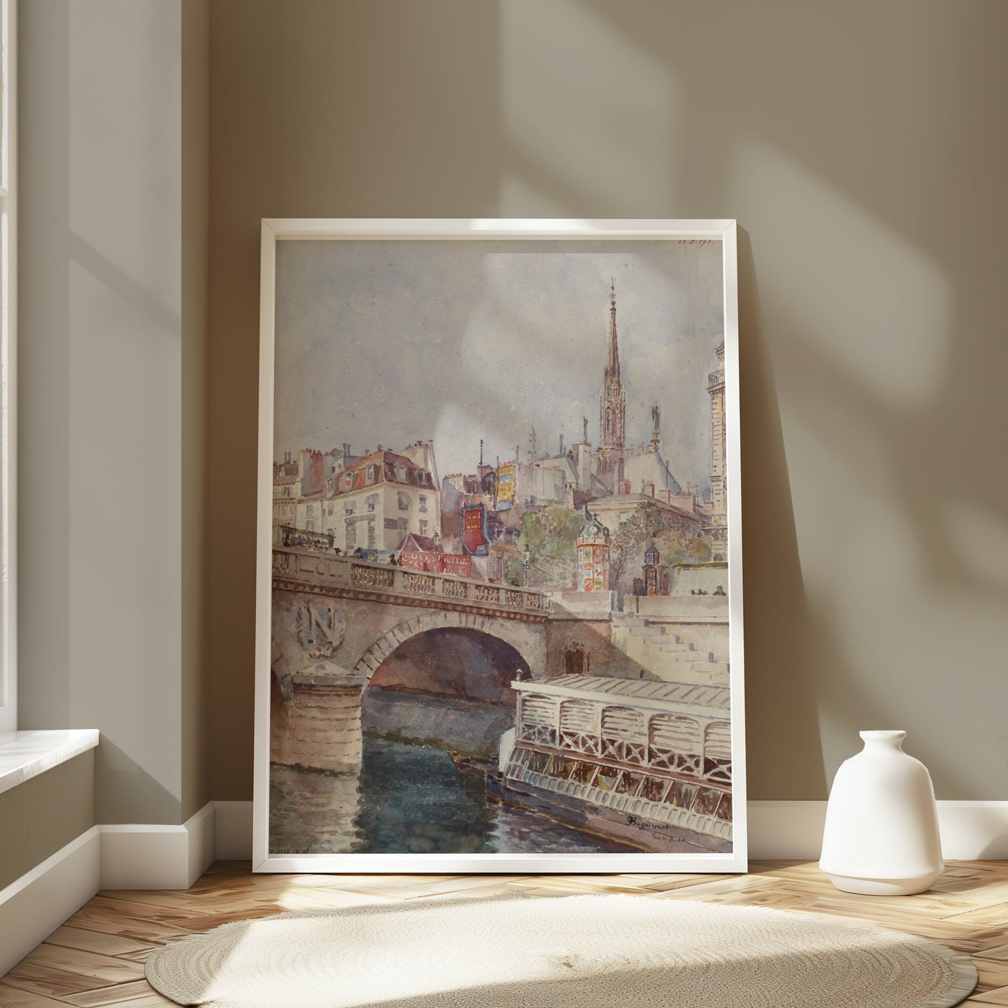 Premium Poster of Stunning Bridge and Cityscape Art Print Posters