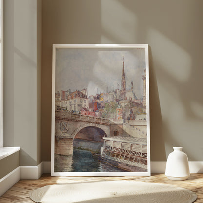 Premium Poster of Stunning Bridge and Cityscape Art Print Posters