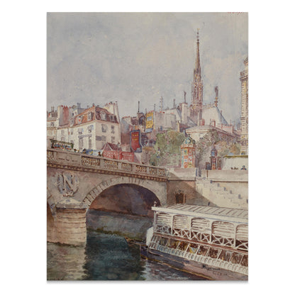 Premium Poster of Stunning Bridge and Cityscape Art Print Posters