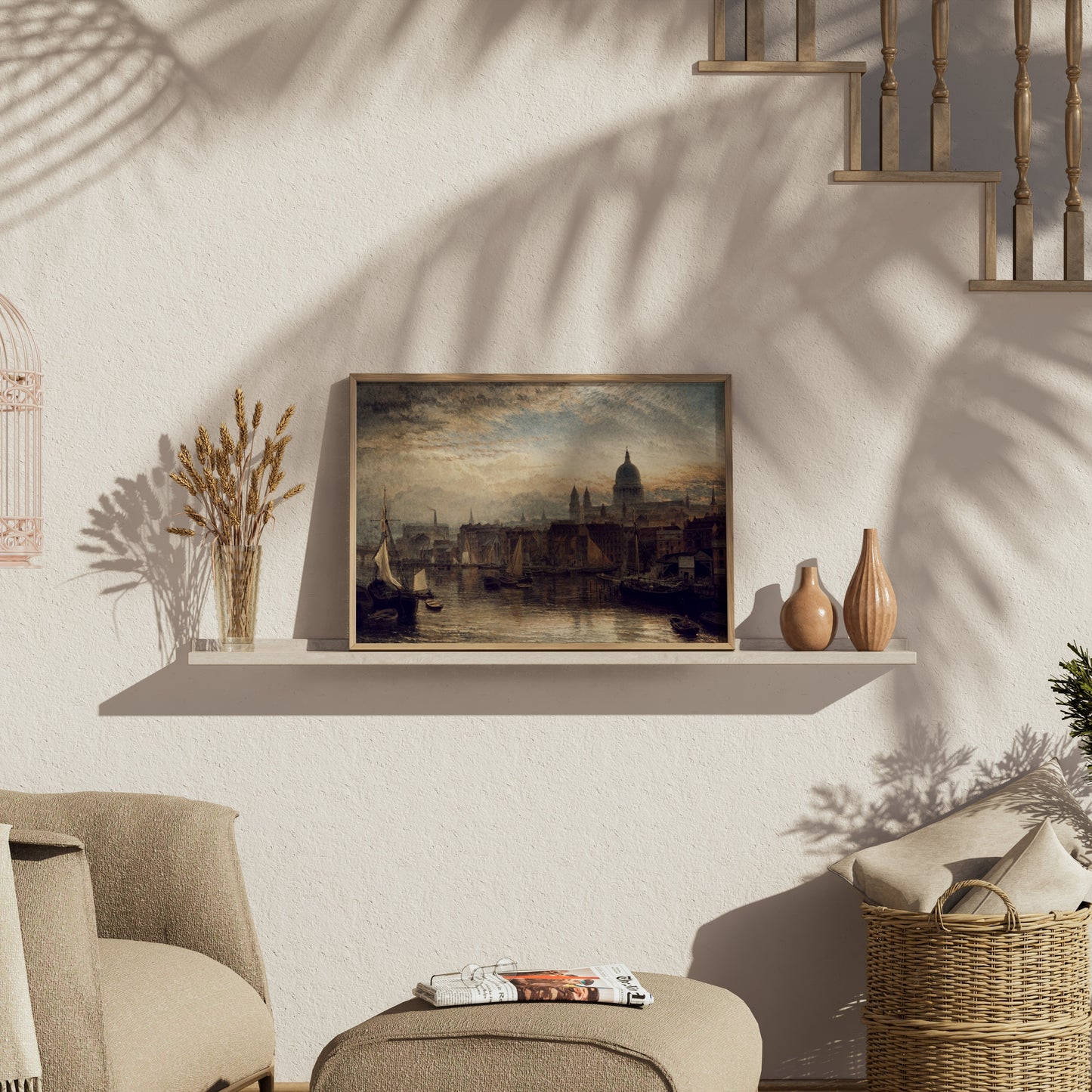 Premium Poster of Stunning Cityscape Art of Historical Skyline Posters