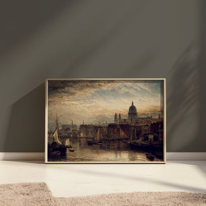 Premium Poster of Stunning Cityscape Art of Historical Skyline Posters