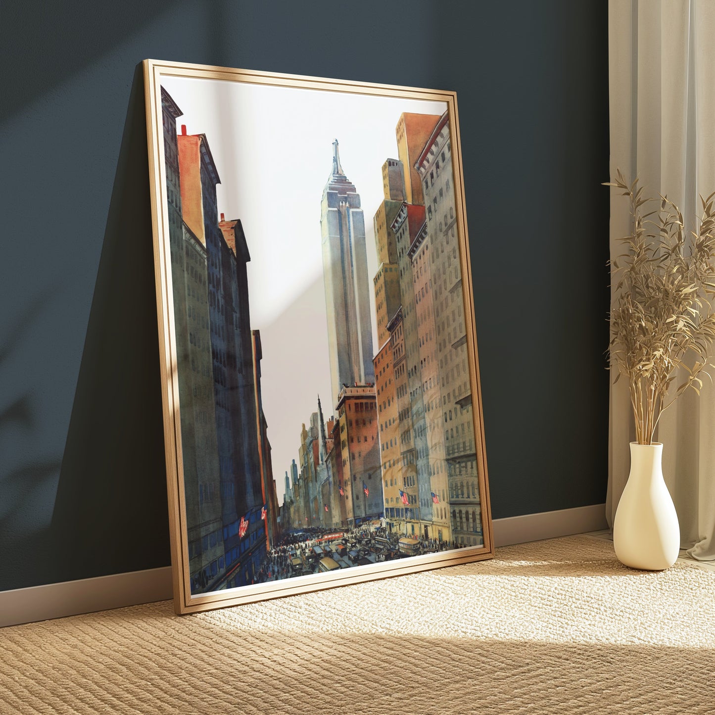 Premium Poster of Stunning Cityscape Poster of Skyscraper and City Life