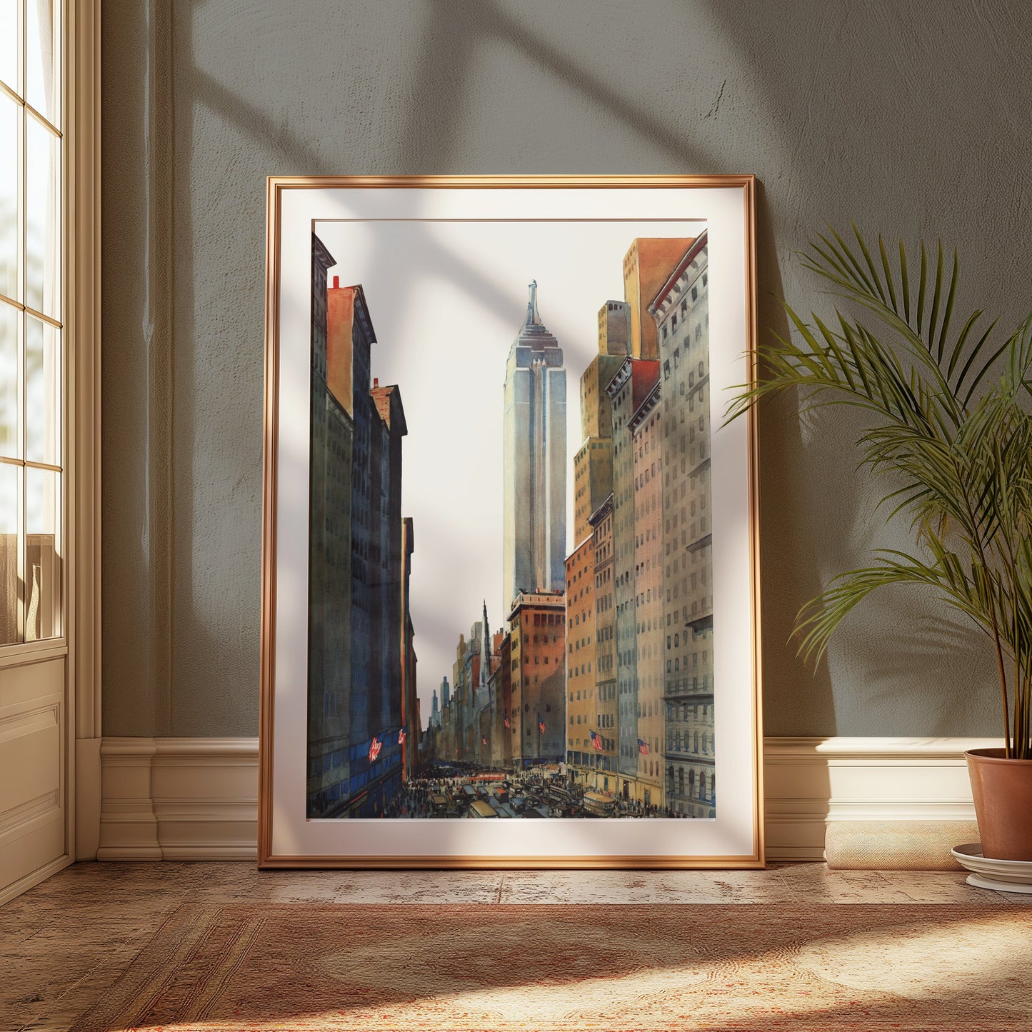 Premium Poster of Stunning Cityscape Poster of Skyscraper and City Life