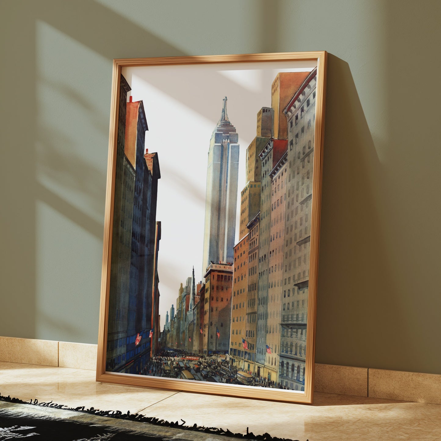 Premium Poster of Stunning Cityscape Poster of Skyscraper and City Life