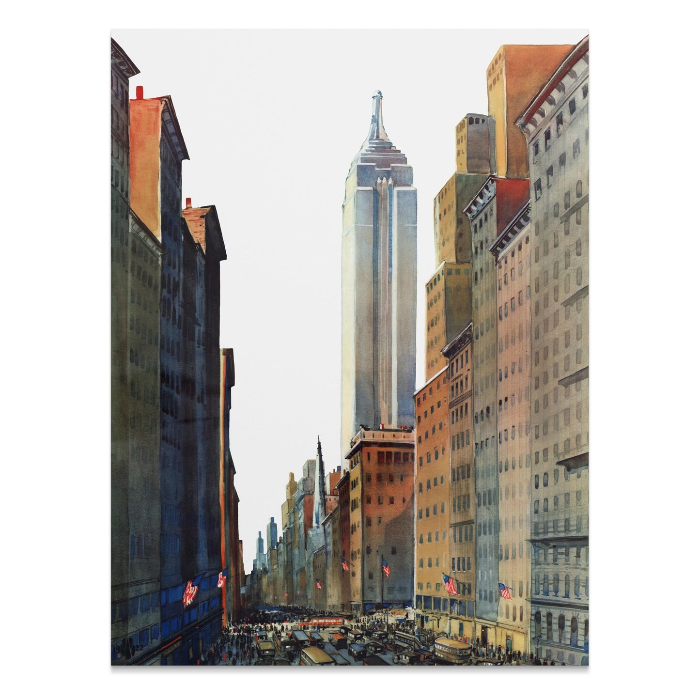 Premium Poster of Stunning Cityscape Poster of Skyscraper and City Life