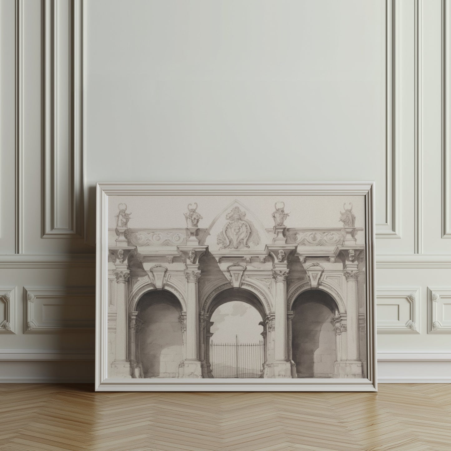 Premium Poster of Stunning Classical Architectural Illustration Posters