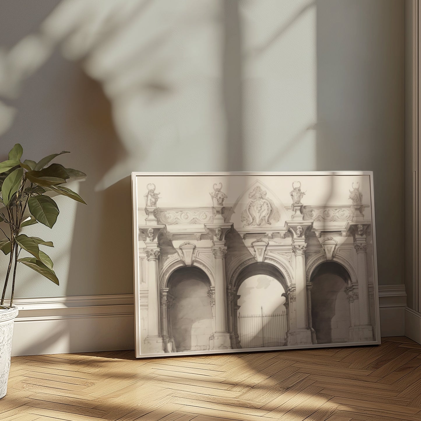 Premium Poster of Stunning Classical Architectural Illustration Posters