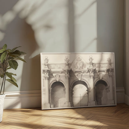 Premium Poster of Stunning Classical Architectural Illustration Posters