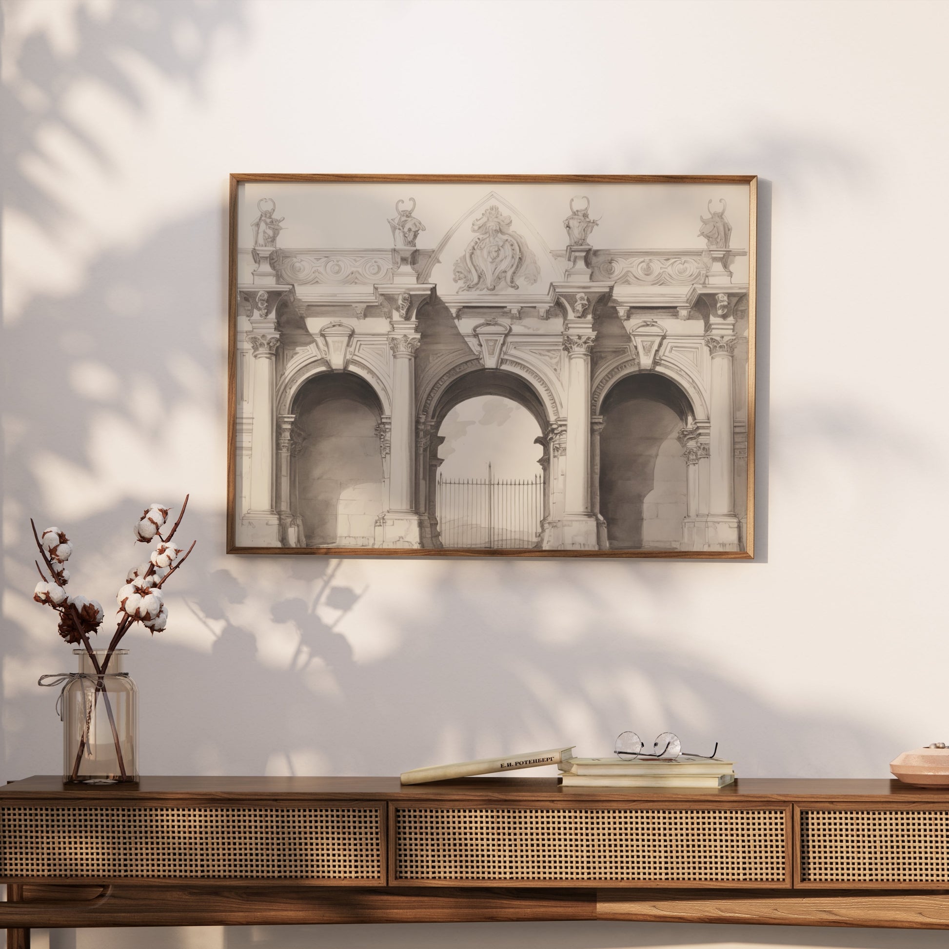 Premium Poster of Stunning Classical Architectural Illustration Posters