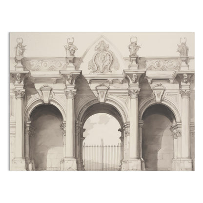 Premium Poster of Stunning Classical Architectural Illustration Posters