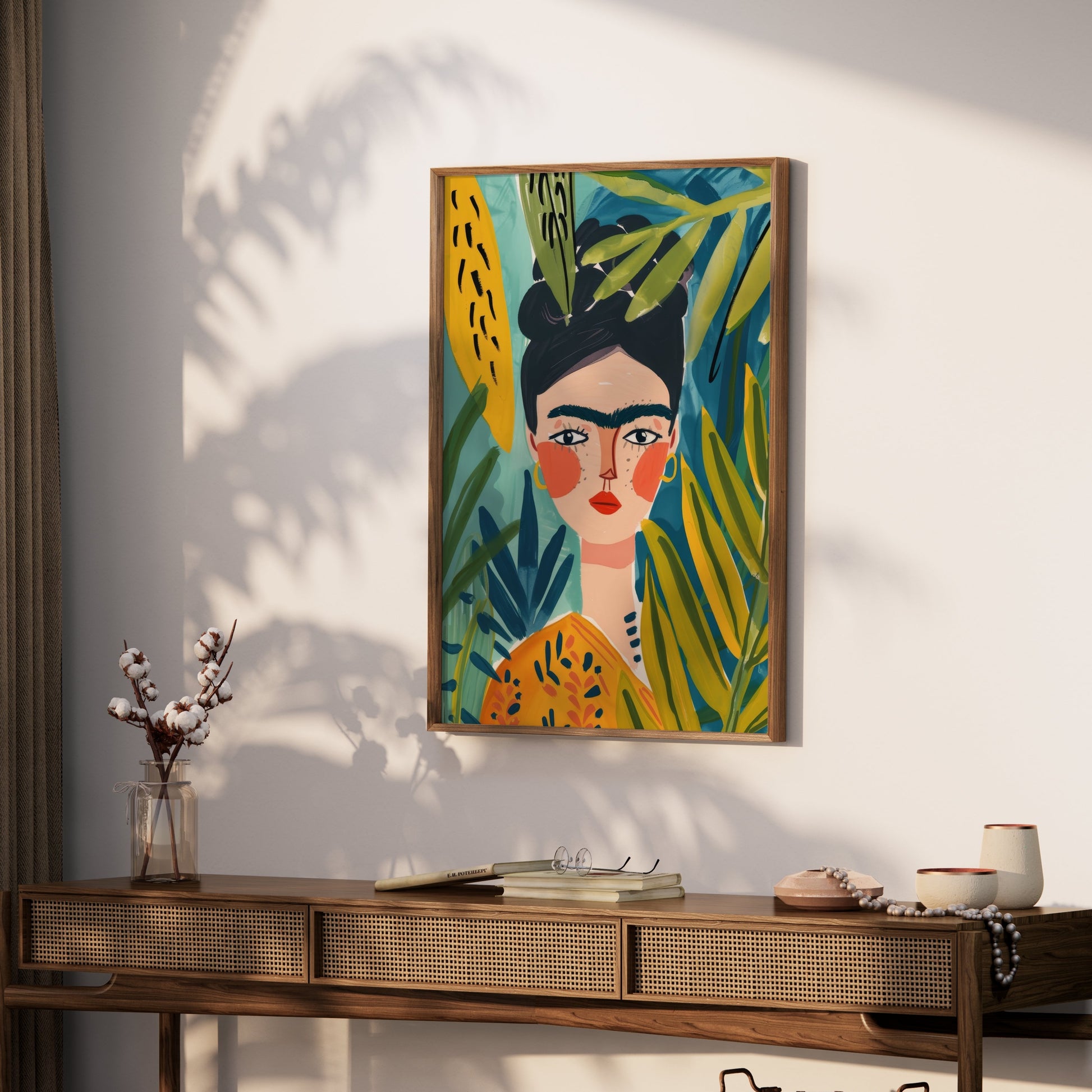 Premium Poster of Stunning Colorful Portrait Art By Leafy Designs Posters