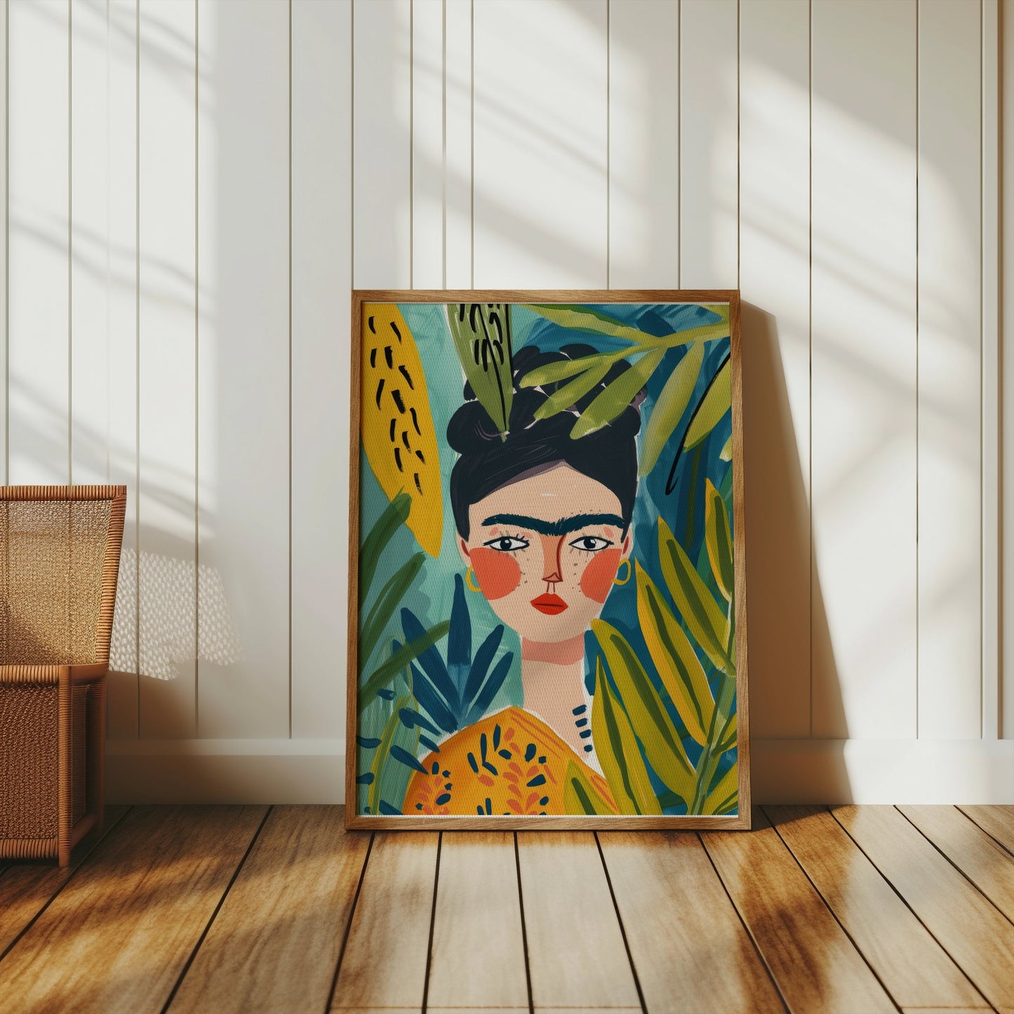 Premium Poster of Stunning Colorful Portrait Art By Leafy Designs Posters