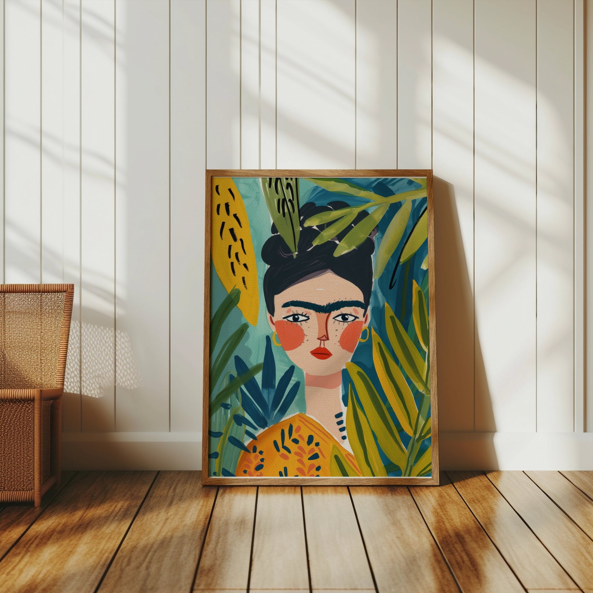 Premium Poster of Stunning Colorful Portrait Art By Leafy Designs Posters