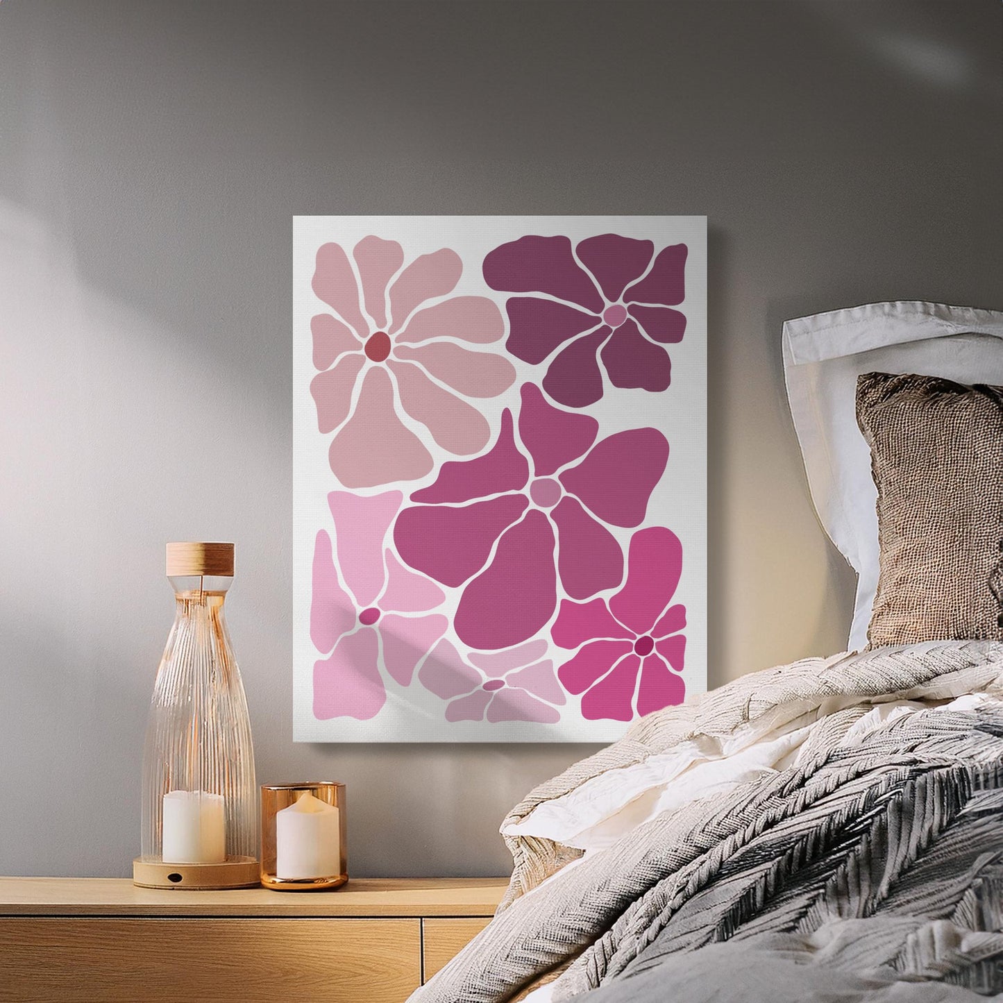 Premium Poster of Stunning Floral Wall Art for Homes Canvas Wraps