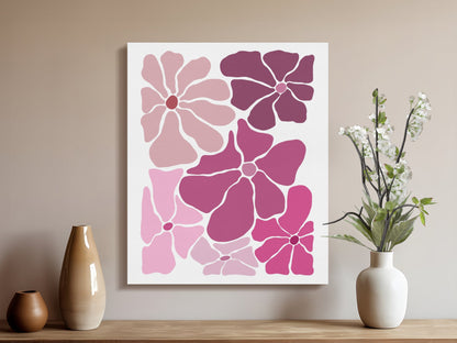 Premium Poster of Stunning Floral Wall Art for Homes Canvas Wraps