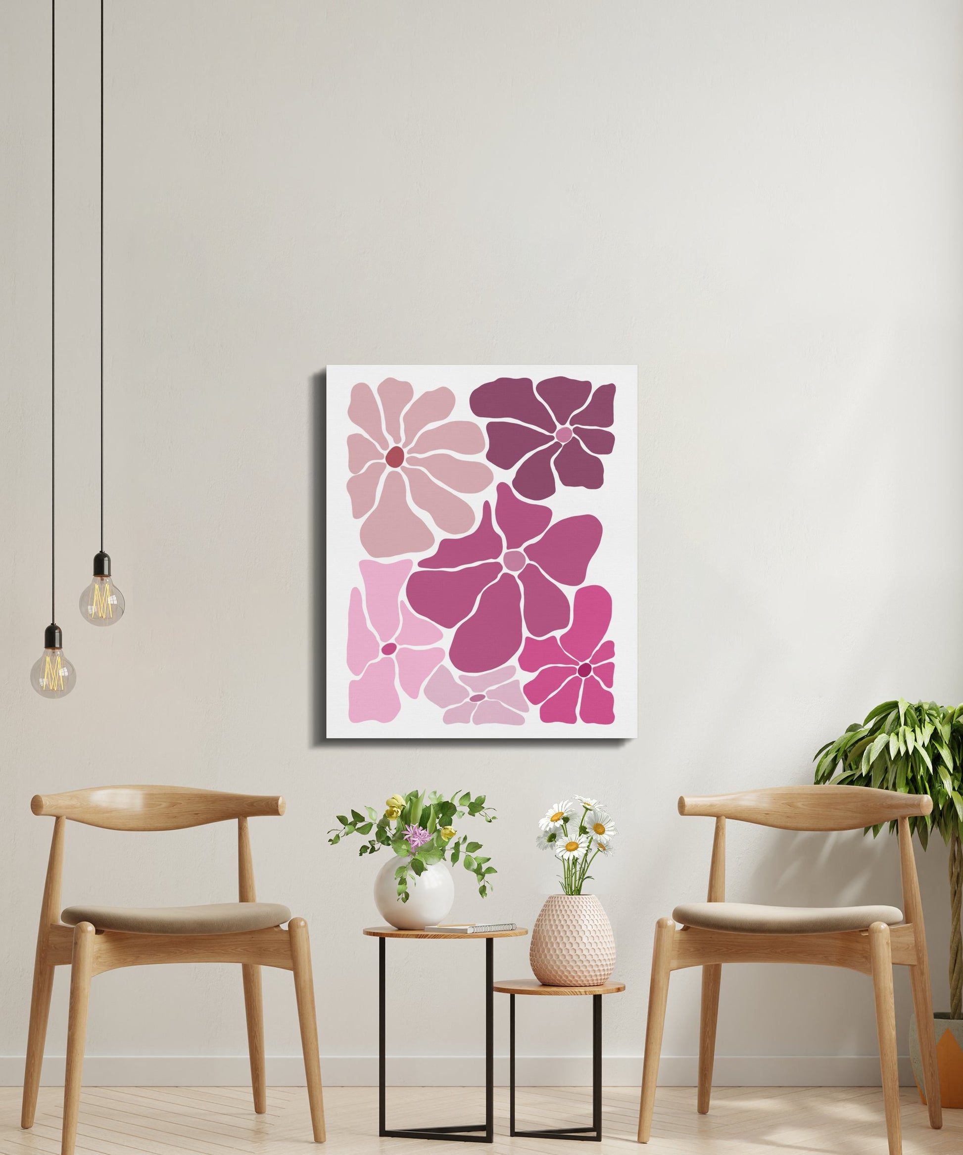 Premium Poster of Stunning Floral Wall Art for Homes Canvas Wraps