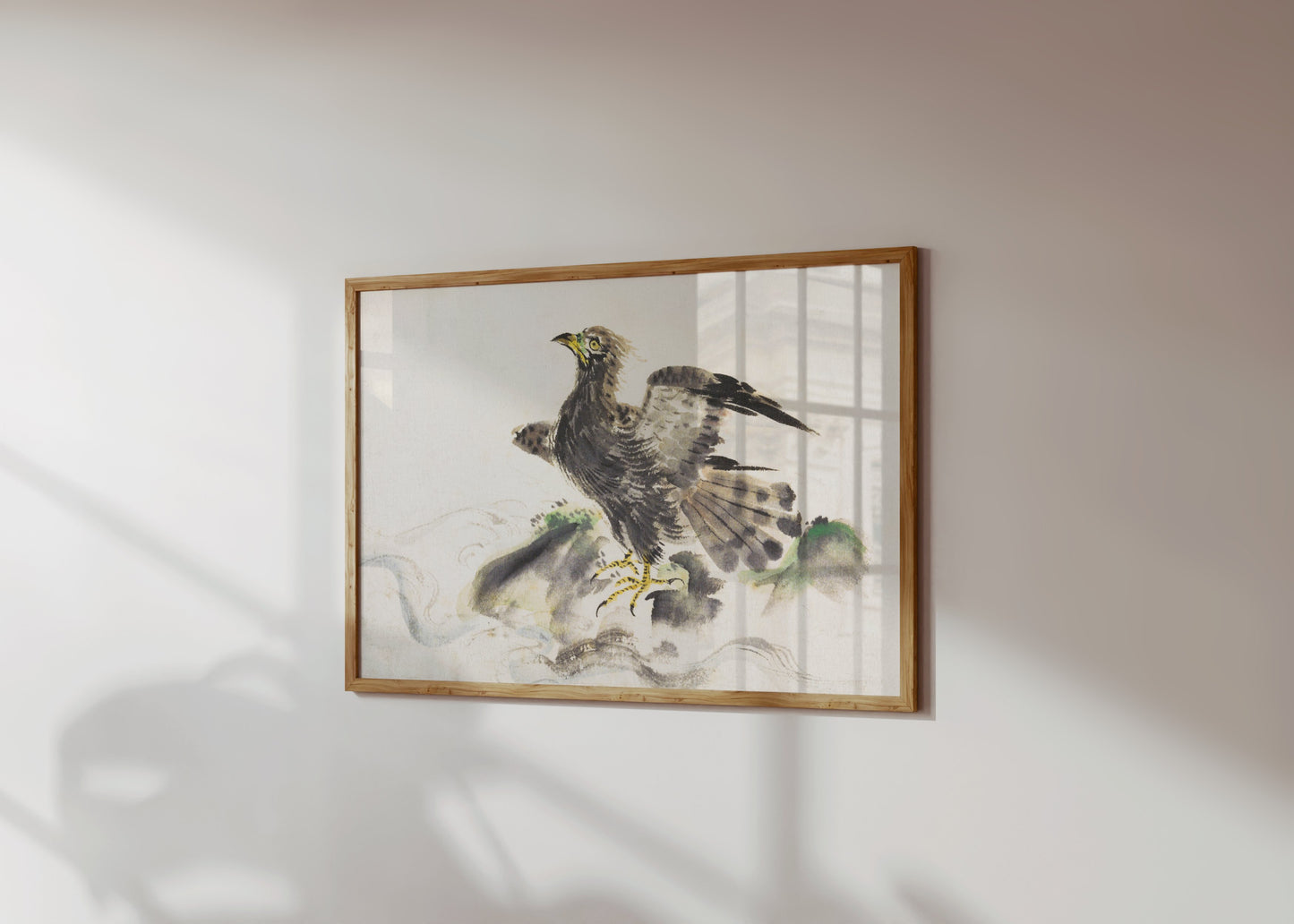 Premium Poster of Stunning Japanese Art of Majestic Eagle Posters