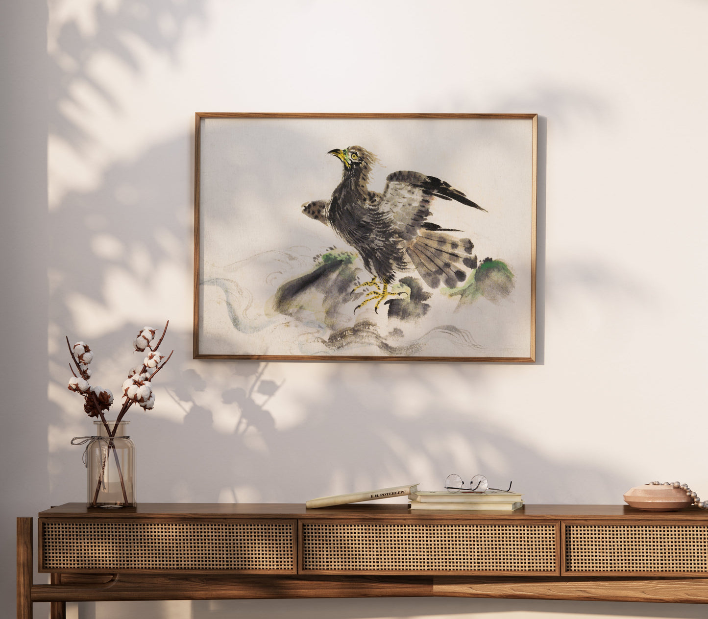 Premium Poster of Stunning Japanese Art of Majestic Eagle Posters