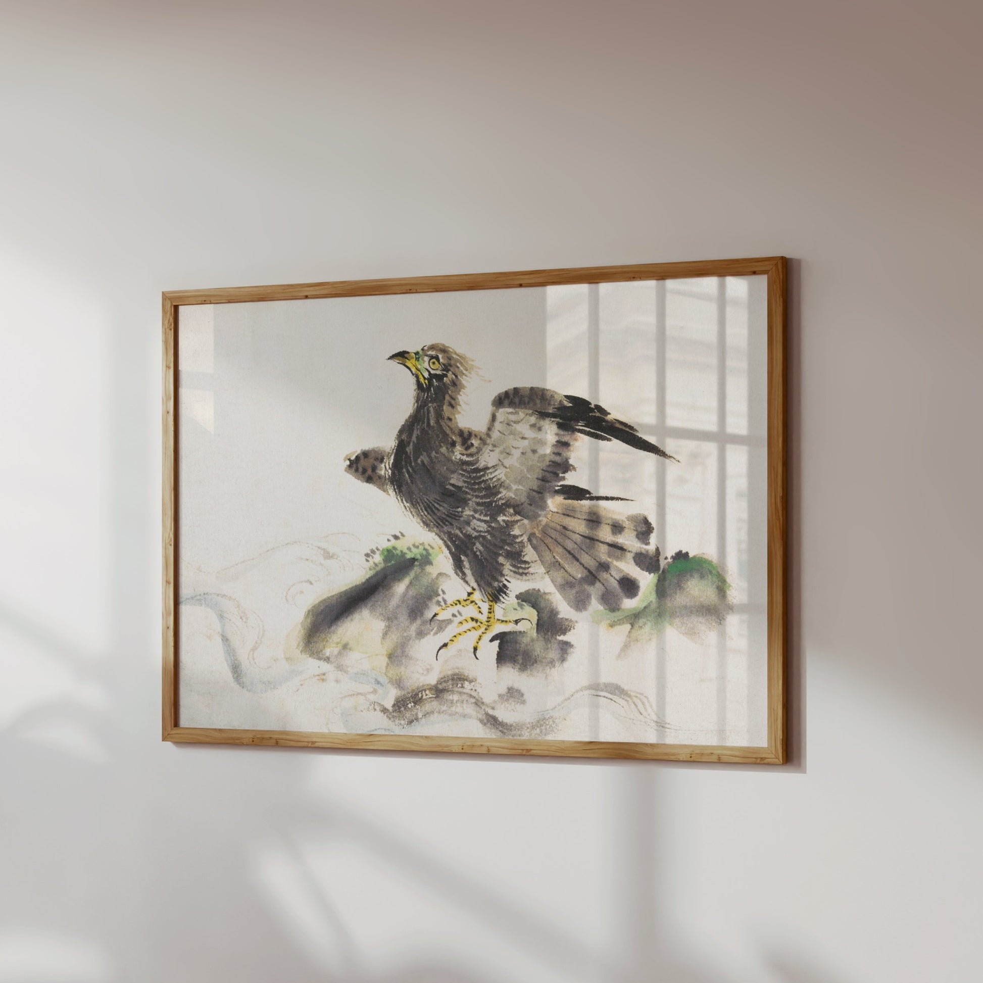 Premium Poster of Stunning Japanese Art of Majestic Eagle Posters