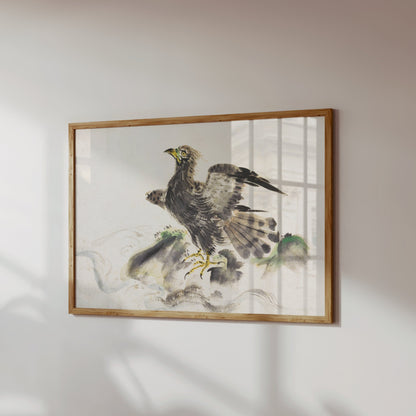 Premium Poster of Stunning Japanese Art of Majestic Eagle Posters